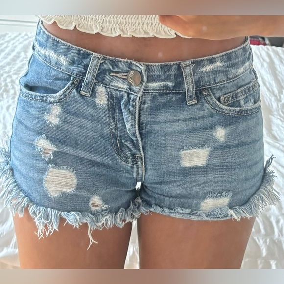 Free People Jean shorts - Picture 1 of 4